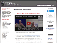 Tablet Screenshot of harmonicainstruction.com